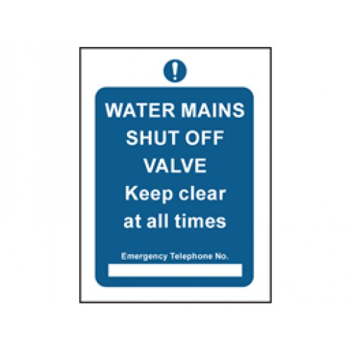 Utilities Service Mandatory Safety Notices : Water mains ...